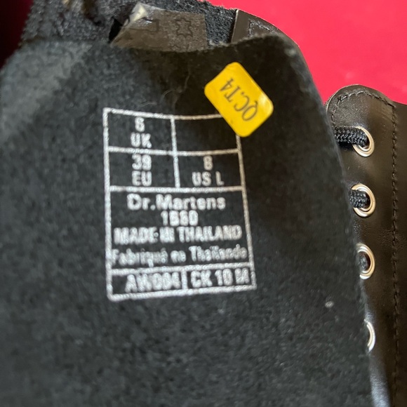 Dr. Martens Black Leather Boots - Picture 2 of 7